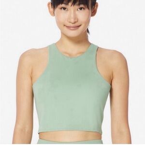 Sage Green Cropped Athletic Top